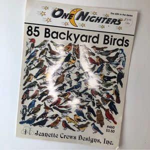 85 Backyard Birds 1997 Vintage Cross Stitch Pattern Booklet